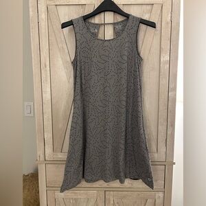 Mountain Hardwear Gray Patterned Trapeze Mini Sundress